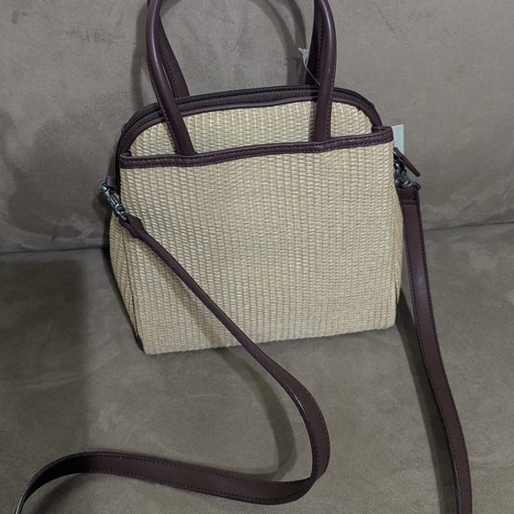 Fossil Cream and Brown Crossbody Bag - Picture 2 of 4